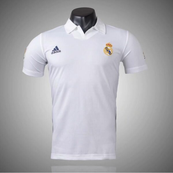 Retro Real Madrid Centenary Home Jersey 2002/03 - Image 4