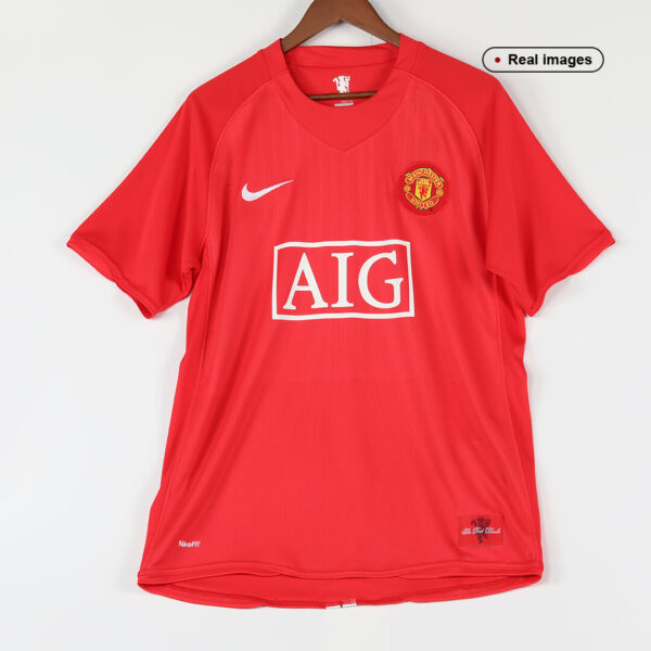 Retro Manchester United Home Jersey 2007/08 - Image 10