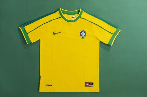Brazil CAFU #2 Retro Jersey Home World Cup 1998 - Image 4