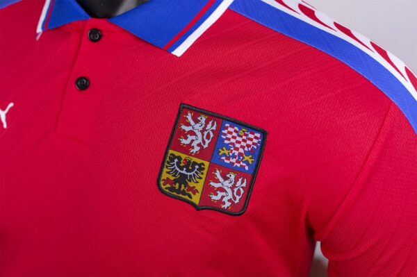 Nedved #4 Retro Czech Republic Home Jersey 1996/98 - Image 7