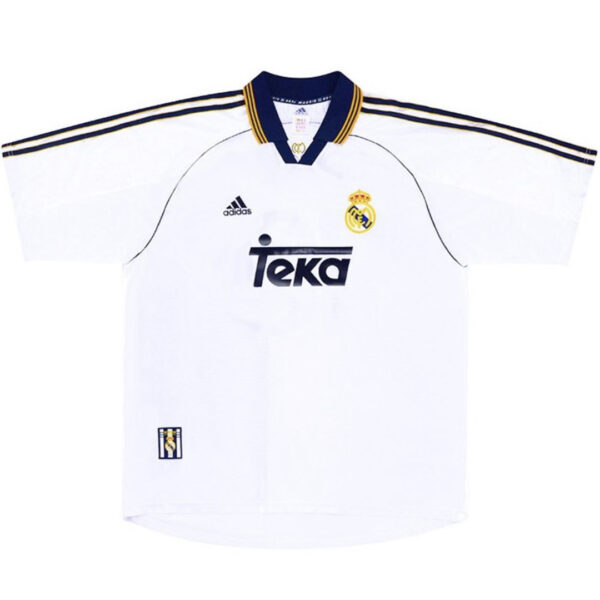 R.Carlos #3 Retro Real Madrid Home Jersey 1998/00 - Image 2