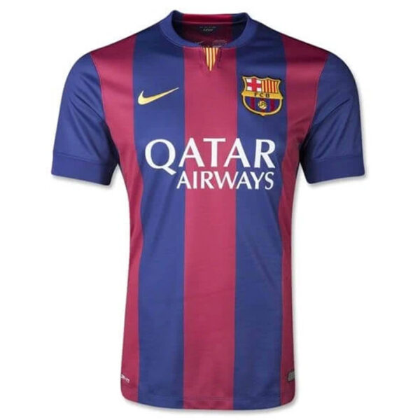 Messi #10 Retro Barcelona Home Jersey 2014/15 - Image 2