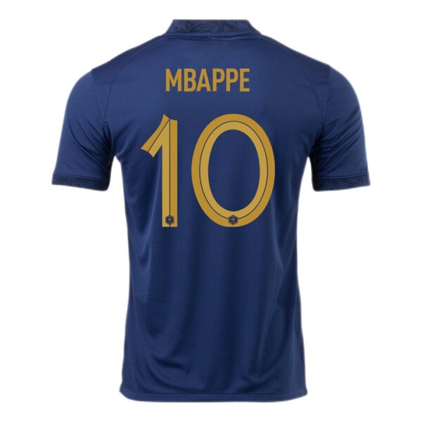 France MBAPPE #10 World Cup Final Jersey Home Replica 2022 - Image 3