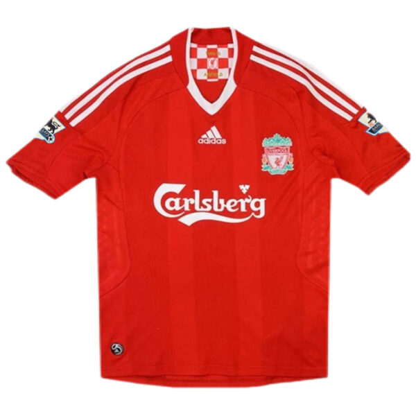 Gerrard #8 Retro Liverpool Home Jersey 2008/09 - Image 2