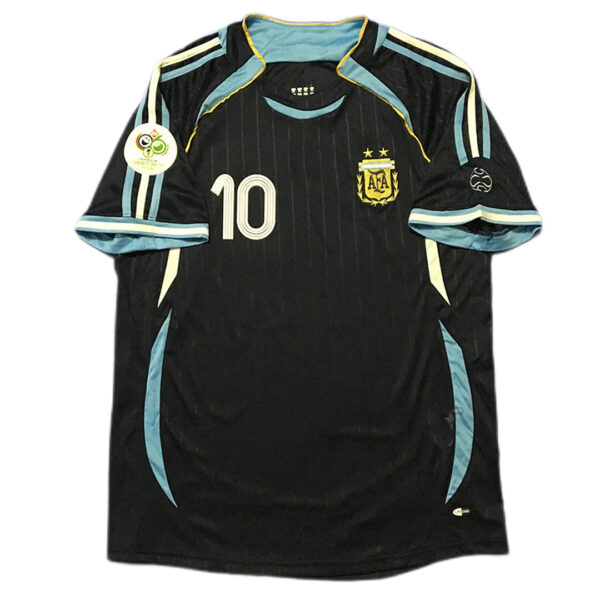 Argentina RIQUELME #10 Retro Jersey Away World Cup 2006 - Image 3