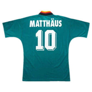 Germany MATTHAUS #10 Retro Jersey Away World Cup 1994