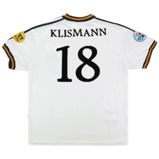 KLINSMANN #18 Retro Germany Home Jersey Euro Cup 1996