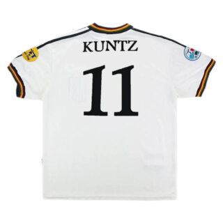 KUNTZ #11 Retro Germany Home Jersey Euro Cup 1996