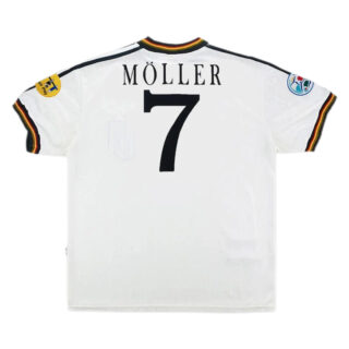 MOLLER #7 Retro Germany Home Jersey Euro Cup 1996