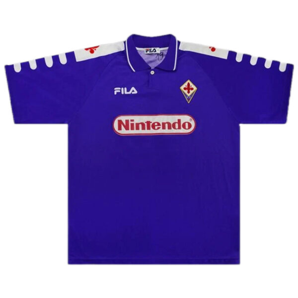 RUI COSTA #10 Retro Fiorentina Home Jersey 1998/99 - Image 2