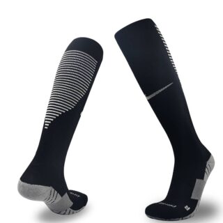 Men Pro Cotton Non-Skid Team Soccer Socks Black
