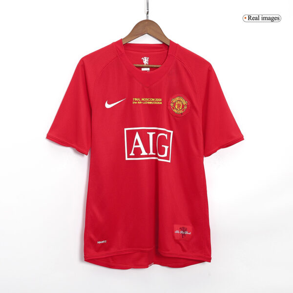 Retro Manchester United UCL Final Home Jersey 2007/08 - Image 3