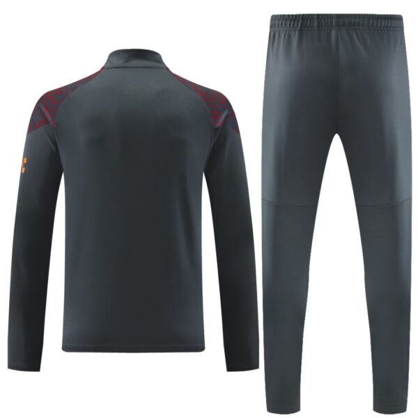 Real Madrid Zipper Sweat Kit(Top+Pants) Grey 2023/24 - Image 2