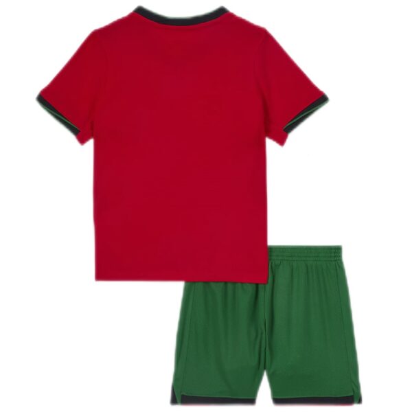 Kids Portugal Home Kit Jersey+Shorts Euro 2024 - Image 2