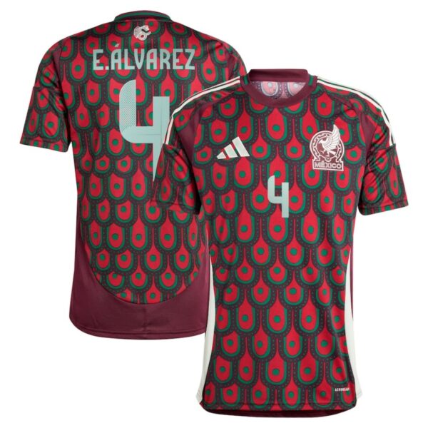 E.ALVAREZ #4 Mexico Home Jersey Copa America 2024 - Image 2