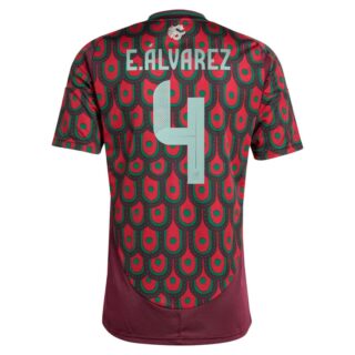 E.ALVAREZ #4 Mexico Home Jersey Copa America 2024