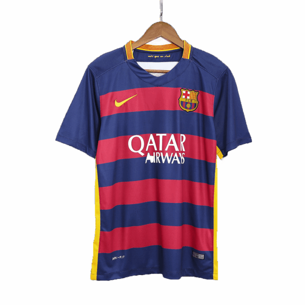 Su??rez #9 Retro Barcelona Home Jersey 2015/16 - Image 3