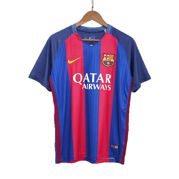 Messi #10 Barcelona Home Retro Jersey 2016/17 - Image 6