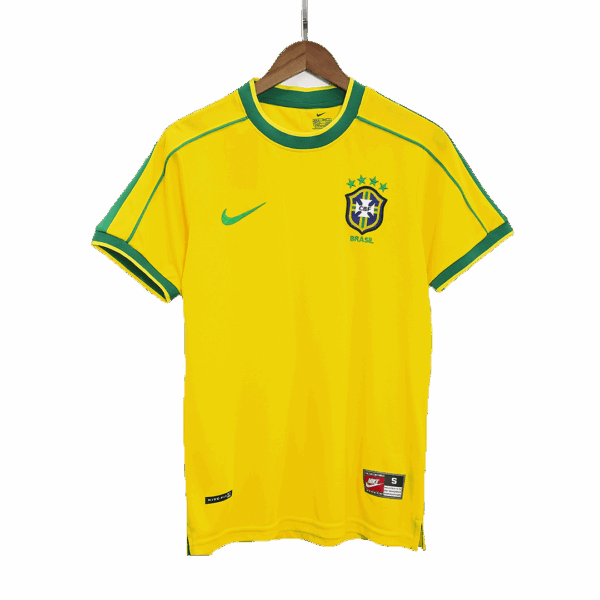 Retro Brazil Home Jersey World Cup 1998 - Image 3