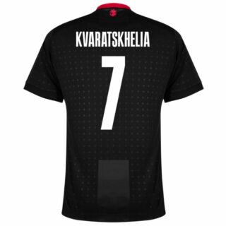KVARATSKHELIA #7 Georgia Away Jersey Euro 2024