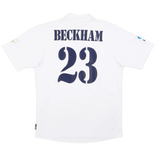 BECKHAM #23 Real Madrid Retro Jersey Centenary Home 2002/03