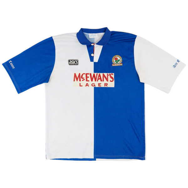 SHEARER #9 Retro Blackburn Rovers Home Jersey 1994/95 - Image 2