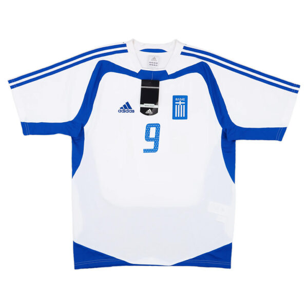 CHARISTEAS #9 Retro Greece Away Jersey Euro Cup 2004 - Image 2