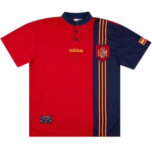 RAUL #10 Retro Spain Home Jersey 1996 - Image 3