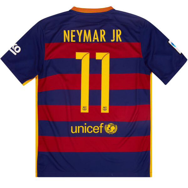 NEYMAR JR #11 Retro Barcelona Home Jersey 2015/16