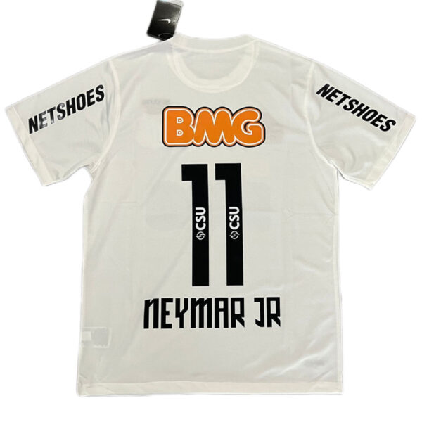 Neymar Jr #11 Retro Santos FC Home Jersey 2012 - Image 9