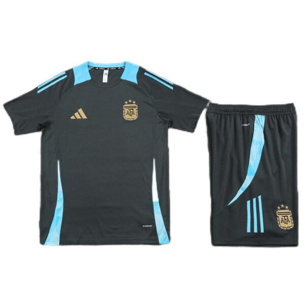 Argentina Training Kit (Jersey+Shorts) Black Copa America 2024 - Image 3