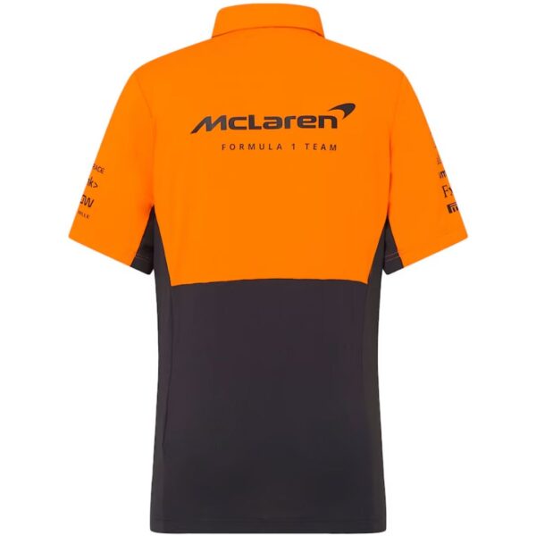 McLaren F1 Racing Team Polo Orange 2024 - Image 3