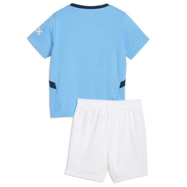 Kids Manchester City Home Kit Jersey+Shorts 2024/25 - Image 2