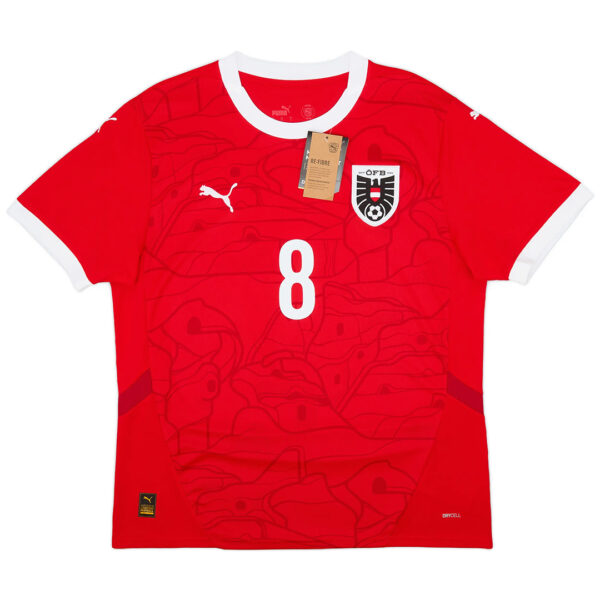 Alaba #8 Austria Home Jersey Euro 2024 - Image 2