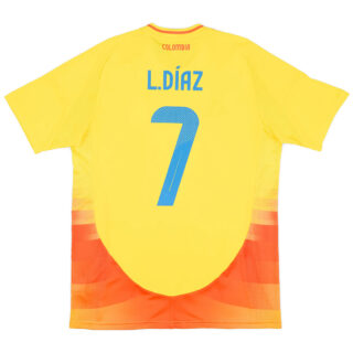L.DIAZ #7 Colombia Home Jersey Copa America 2024