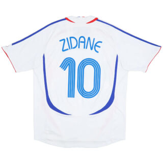 Zidane #10 Retro France Away Jersey World Cup 2006