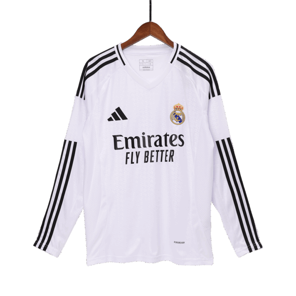 Real Madrid Home Long Sleeve Jersey 2024/25 - Image 13