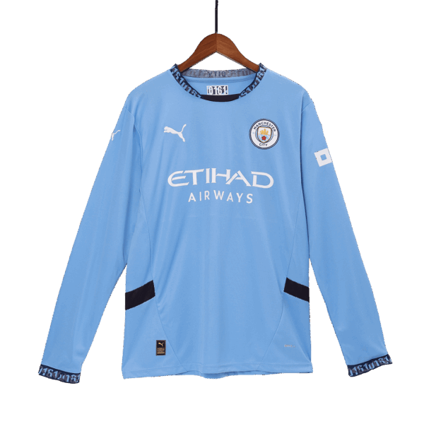 Manchester City Home Long Sleeve Jersey 2024/25 - Image 5