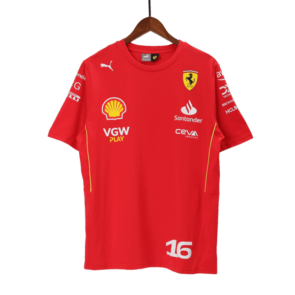 Scuderia Ferrari F1 Racing Team Charles Leclerc Driver T-Shirt 2024 - Image 4