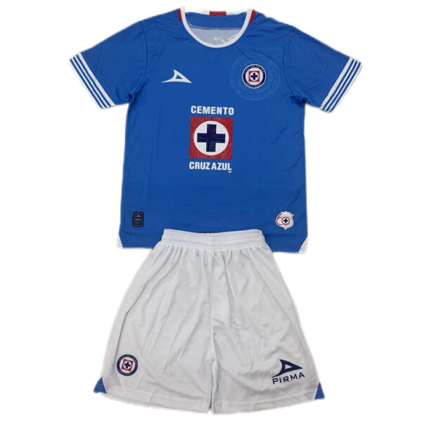 Kids Cruz Azul Home Kit(Jersey+Shorts) 2024/25 - Image 2