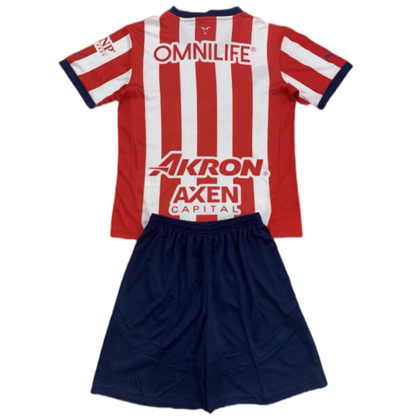 Kids Chivas Home Kit(Jersey+Shorts) 2024/25 - Image 2