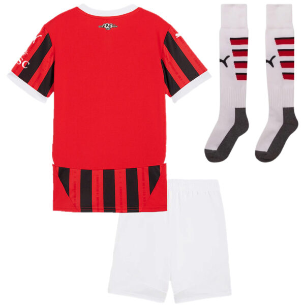 Kids AC Milan Home Full Kit(Jersey+Shorts+Socks) 2024/25 - Image 2