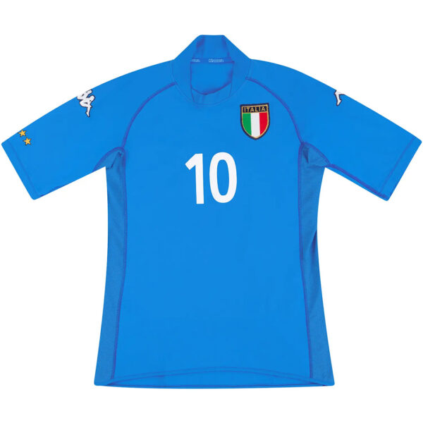 TOTTI #10 Retro Italy Home Jersey World Cup 2002 - Image 2
