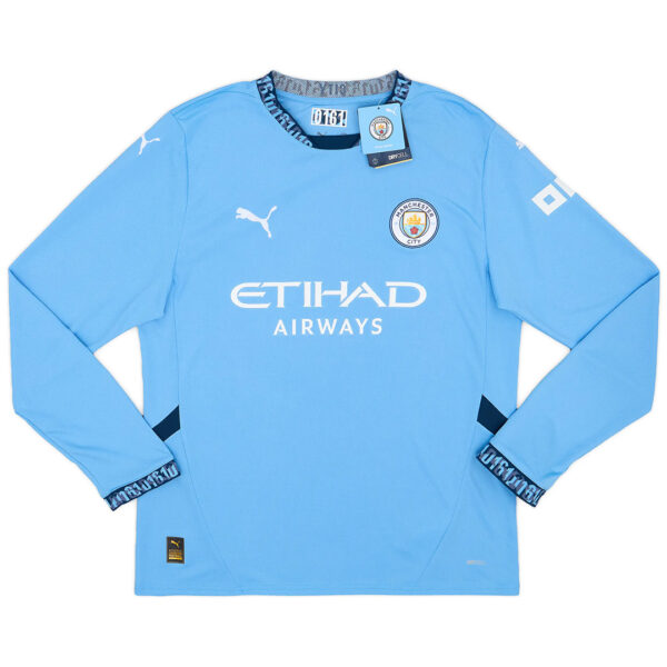 Manchester City Home Long Sleeve Jersey 2024/25 - Image 3