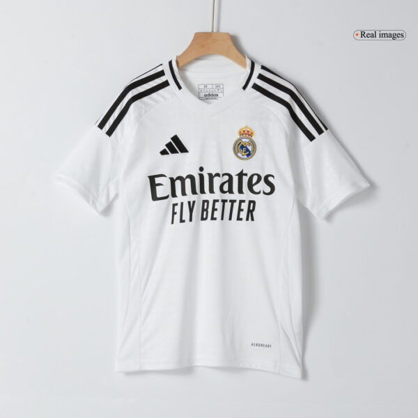 Kids Real Madrid Home Kit(Jersey+Shorts) 2024/25 - Image 5