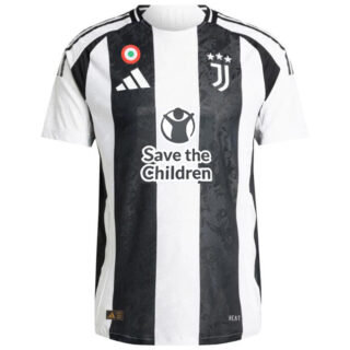 Juventus Home Save ?Children Sponsor Jersey Player Version 2024/25
