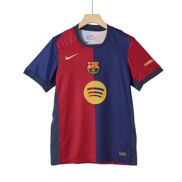 [Super Replica] Barcelona Home Spotify Logo Without Text Jersey 2024/25 - Image 3