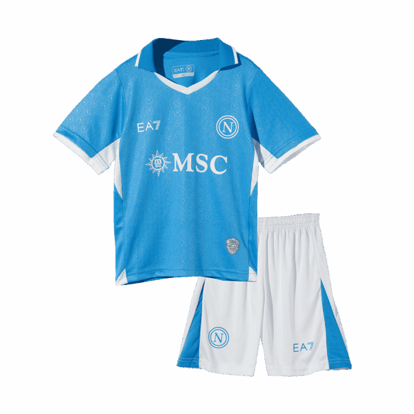 Kids Napoli Home Jersey Kit 2024/25 - Image 4