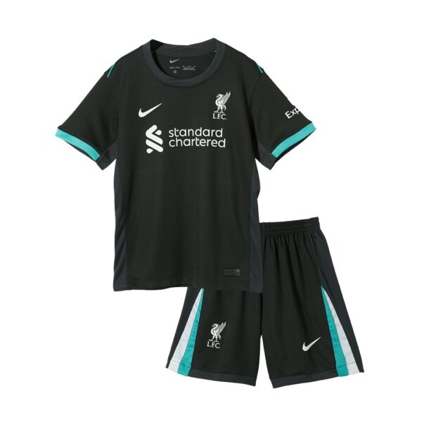 Kids Liverpool Away Full Jersey Kit 2024/25 - Image 4