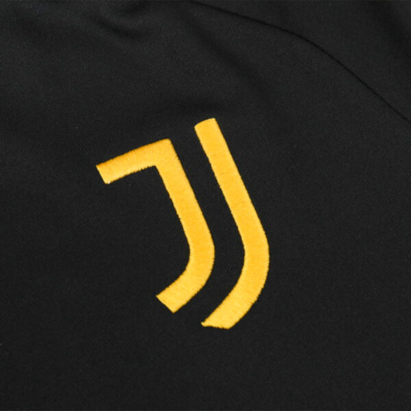 Kids Juventus Zipper Sweatshirt Kit(Top+Pants) Black 2023/24 - Image 7